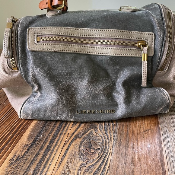 Liebskind purse in grey and beige. Roomy with many pockets. - Picture 7 of 7